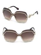 Roberto Cavalli 135mm Oversized Square Glasses