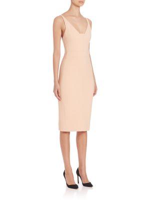 Narciso Rodriguez Fitted Nude Dress