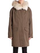 Army By Yves Salomon Fur-trimmed Cotton Parka