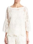 Trina Turk September Bell Sleeve Lace Top