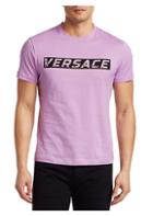 Versace Embellished Speed Logo Cotton Tee