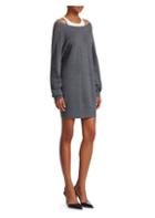 T By Alexander Wang Double Layer Sweater Dress