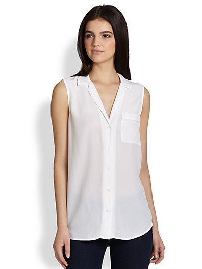 Equipment Keira Silk Sleeveless Shirt