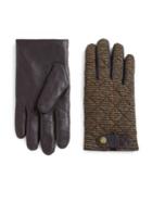 Polo Ralph Lauren Quilted Hybrid Leather Touch Gloves