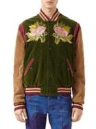 Gucci Washed Corduroy Bomber Jacket