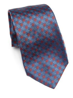 Kiton Silk Check Tie
