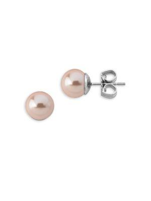 Majorica 10mm Round Pearl & Sterling Silver Studs
