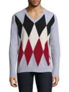 Eleventy Diamond V-neck Sweater