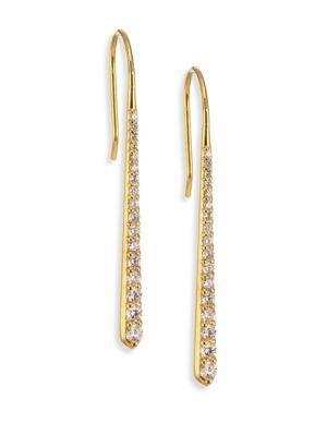 Ila Emi Diamond & 14k Yellow Gold Drop Earrings