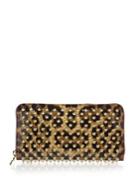 Christian Louboutin Panettone Spiked Leopard-print Zip-around Wallet