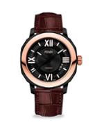 Fendi Selleria 18k Rose Goldplated & Leather Watch
