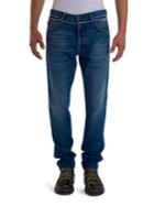 Valentino Distressed Slim-straight Fit Rockstud Jeans