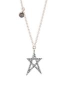 Kismet By Milka Struck Doodle Star Champagne Diamond Solitare Necklace