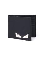 Fendi Monster Eye Bi-fold Leather Wallet