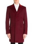 Alexander Mcqueen Double Breasted Wool Fitted Coat