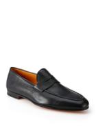 Saks Fifth Avenue Collection By Magnanni Tumbled Leather Penny Loafers