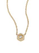 Ron Hami Lovebolt Diamond & 18k Yellow Gold Pendant Necklace