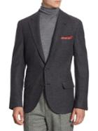 Brunello Cucinelli Diagonal Stitch Suit Jacket