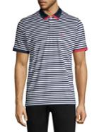 G/fore Contrast Sleeve Stripe Polo Shirt