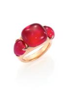 Pomellato Rouge Passion Burma Three-stone Ring
