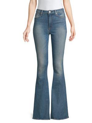 Hudson Jeans High Rise Flared Stretch Jeans