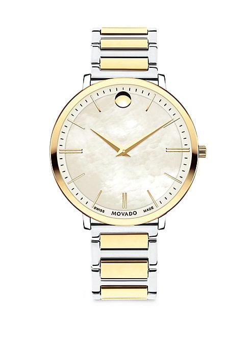 Movado Ultra Slim Yellow Goldtone Stainless Steel Bracelet Watch