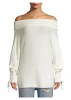 Dh New York Lace Sleeve Convertible Sweater