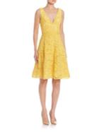 Ml Monique Lhuillier A-line Lace Cocktail Dress