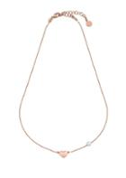 Majorica Angel Rose Gold Heart And Faux Pearl Necklace