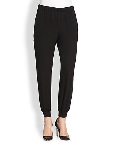 Theory Arai Silk Track Pants