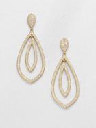 Adriana Orsini Double Teardrop Sparkle Earrings/gold