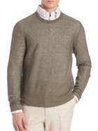 Eidos Cotton & Cashmere Basic Crewneck Sweater