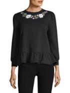 Kate Spade New York Embroidered Cotton Pullover