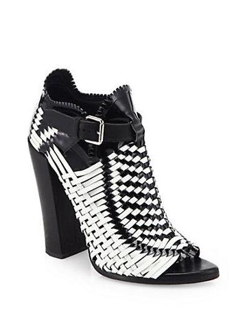 Proenza Schouler Woven Leather Ankle Boots