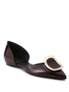 Roger Vivier Sexy Choc Patent Leather D'orsay Flats