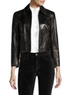 Frame Studded Leather Jacket