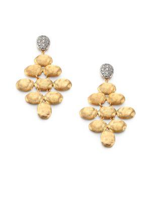 Marco Bicego Siviglia Diamond & 18k Yellow Gold Chandelier Earrings