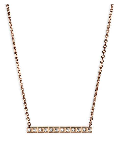Chopard Collier Ice Cube 18k Rose Gold & Diamond Necklace