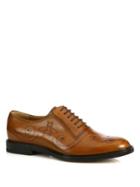 Gucci Bee Brogue Leather Oxfords