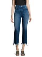 3x1 Shelter Distressed Cropped Wide-leg Jeans