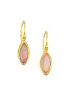 Gurhan Amulet Hue 24k & 18k Yellow Gold & Marquise Cabochon Opal Drop Earrings