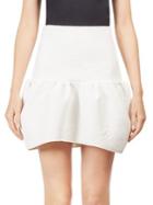 Chloe Coated Quilted Jacquard Bubble Miniskirt