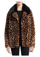The Fur Salon Leopard Print Shearling Coat
