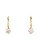 David Yurman Solari Diamond 18k Gold Hoop Earrings