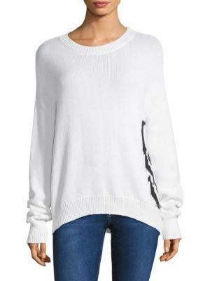 360 Cashmere Dinah Side Skull Sweater