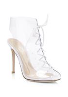 Gianvito Rossi Plexi Lace-up High Heel Booties