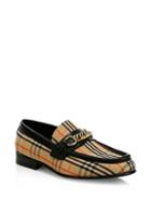 Burberry Moorley Plaid Loafers