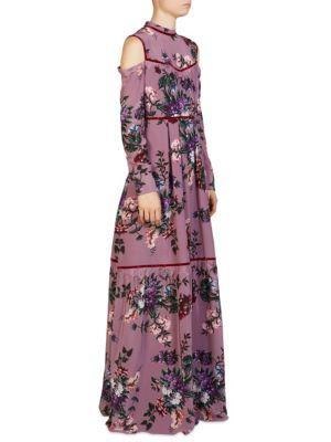 Erdem Sabine Silk Floral Gown
