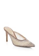 Gianvito Rossi Leather Crystal-embellished Point-toe Mules