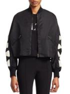 Valentino Bow Sleeve Bomber Jacket